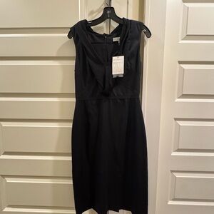 NWT Carolina Herrera Elegant Black Sleeveless Dress Size 8